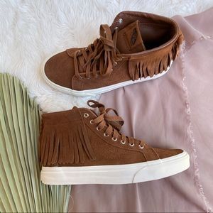 Vans Sk8 Hi Moc Suede Monks Robe Shoe sz 7/8.5 NWT